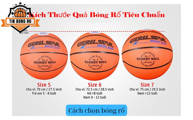 Cách chọn bóng rổ