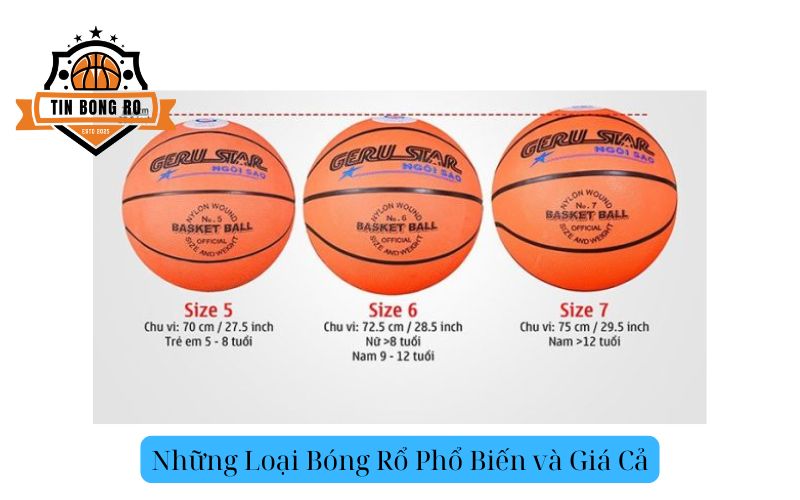 Những Loại Bóng Rổ Phổ Biến và Giá Cả