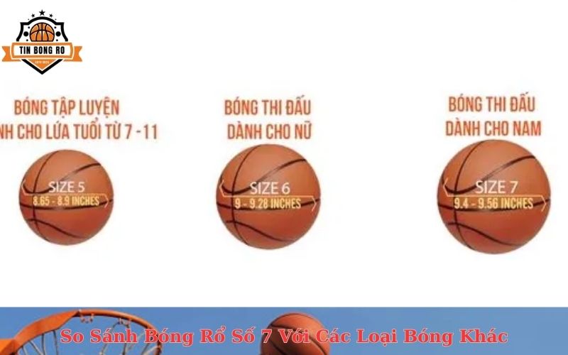 So Sánh Bóng Rổ Số 7 Với Các Loại Bóng Khác